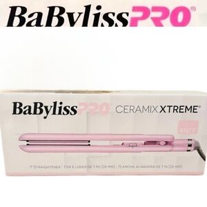 BaBylissPRO Ceramix Xtreme 1" Hair Straightener- Pink